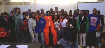 Women of Color in Flight Event - McDougle  and Crane High School students in Chicago