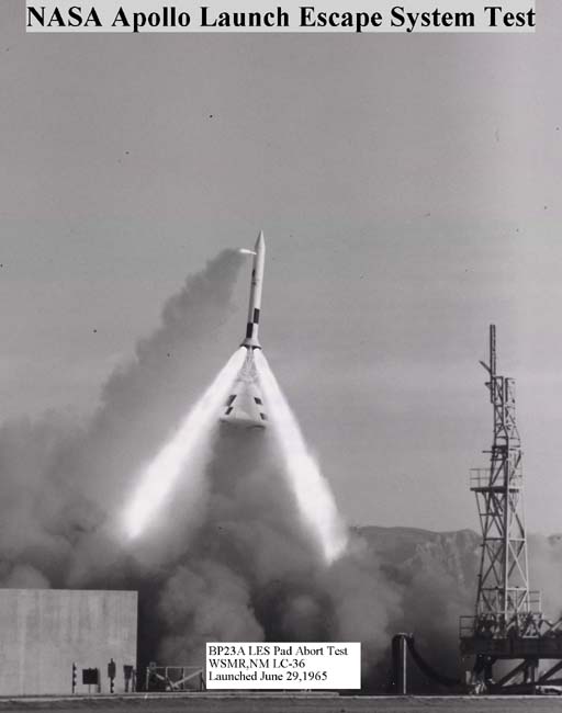 Launch escape system’s fired rocket motor 