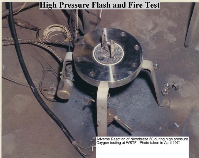 High pressure flash and fire test chamber 