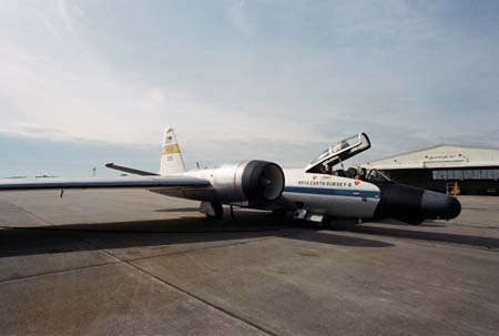 David Whittle and Roger Zwieg in NASA B-57 Earth Resources Aircraft