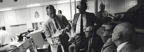 Prototype of the "mail box" constructed at the Manned Spacecraft Center to remove carbon dioxide from the Apollo 13 Command Module