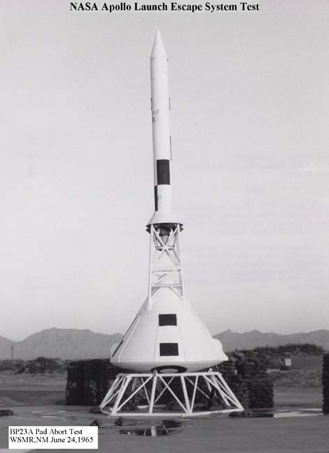 Command module mated to the launch escape system