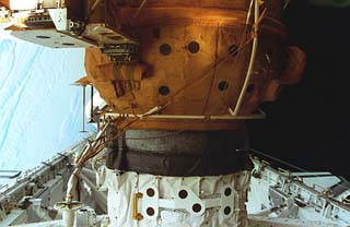 View of the STS-81 orbiter Atlantis ODS in the orbiter payload bay