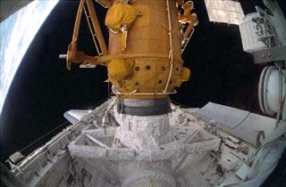 Endeavour's ODS and the Mir Docking Module